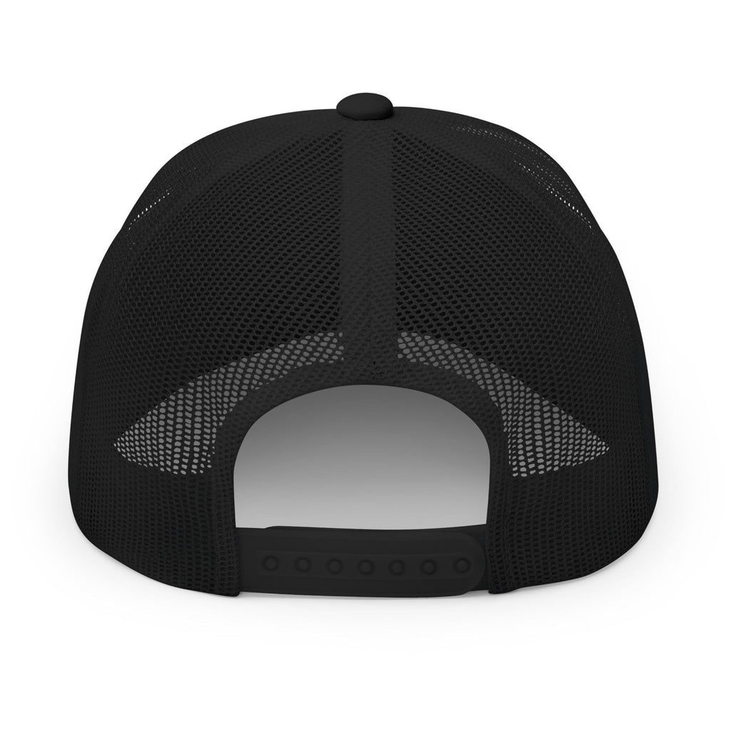 Blue F Letter Patch Trucker Cap | Embroidered Snapback