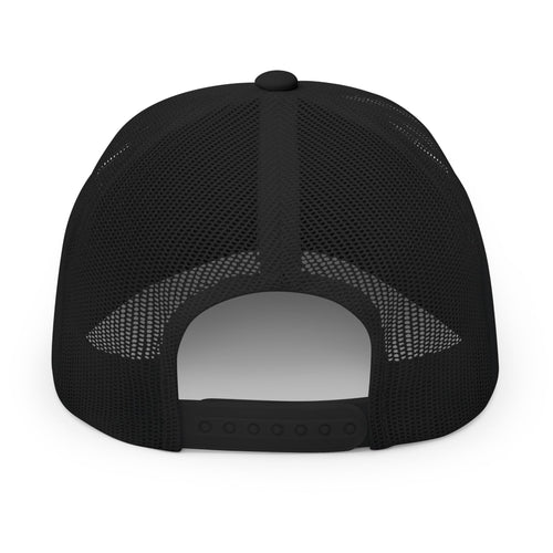 Blue F Letter Patch Trucker Cap | Embroidered Snapback